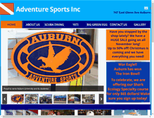 Tablet Screenshot of adventuresportsauburn.com